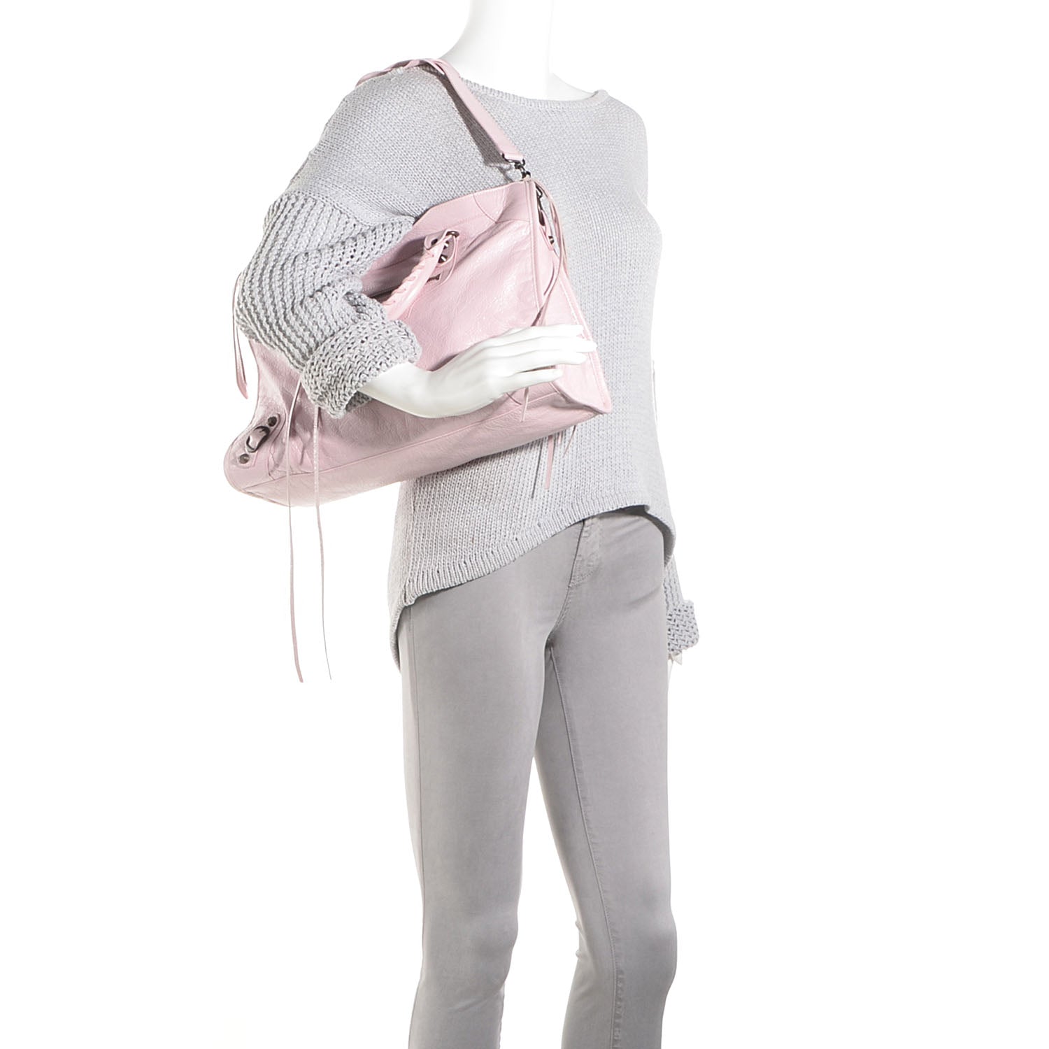 Balenciaga Agneau Classic Hardware City Rose Poudre Rose Petunia 2 of 11