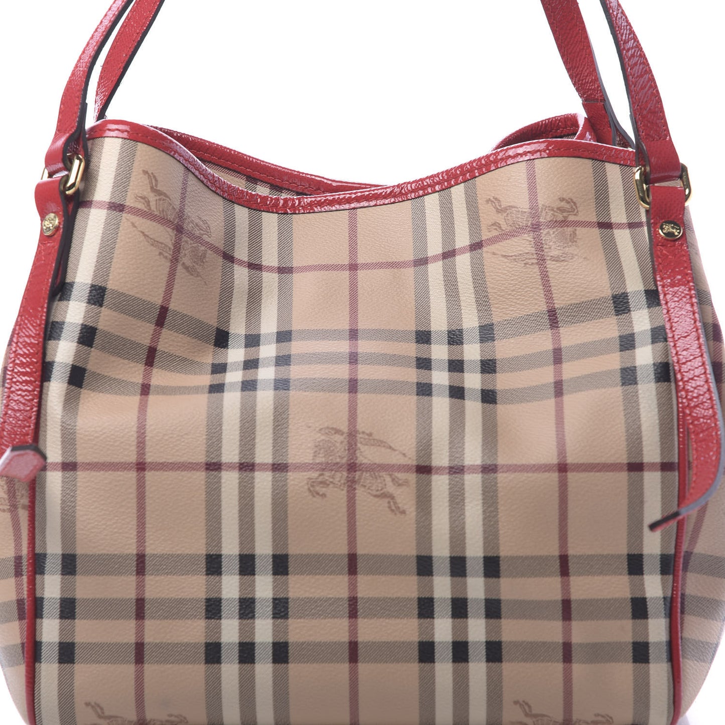 Haymarket Check Small Canterbury Tote Military Red