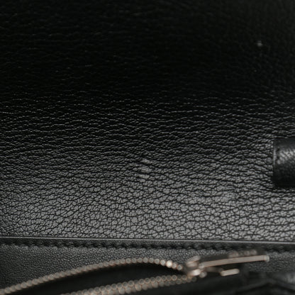 Celine Goatskin Folded Clutch With Strap Black 14 of 17
