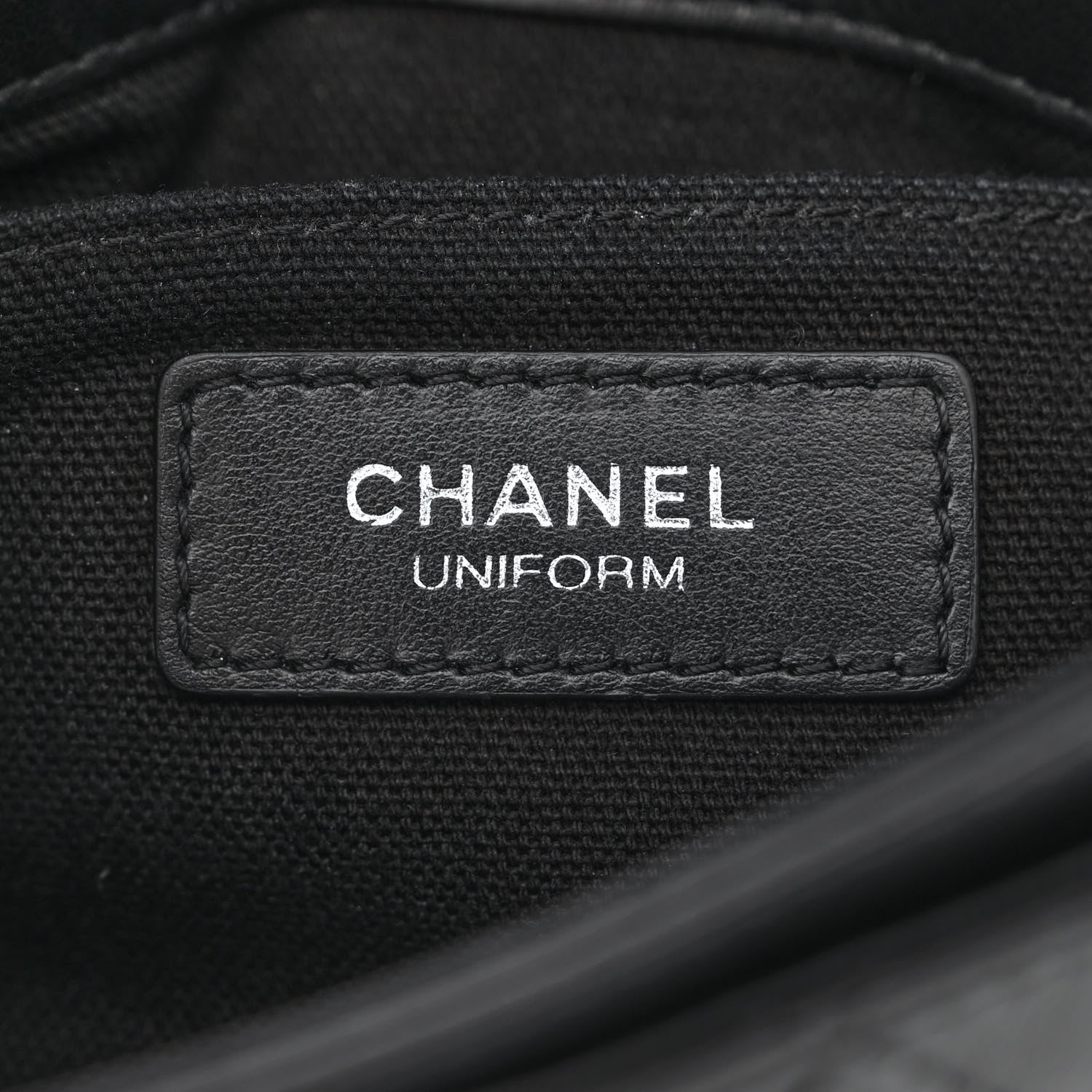 Chanel Calfskin Quilted CC Uniform Flap Belt Bag Black 6 of 11