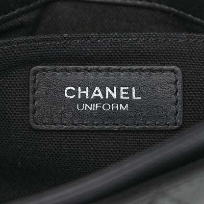 Chanel Calfskin Quilted CC Uniform Flap Belt Bag Black 6 of 11