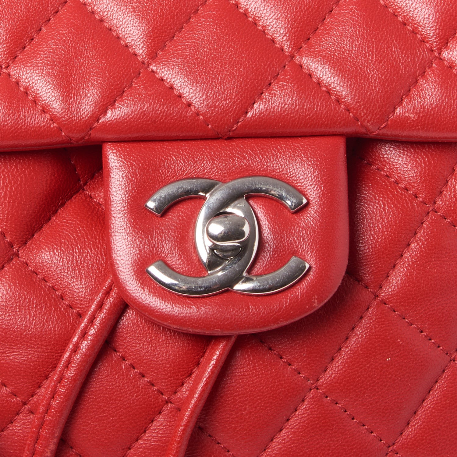 Chanel Lambskin Quilted Large Urban Spirit Backpack Red 7 of 9