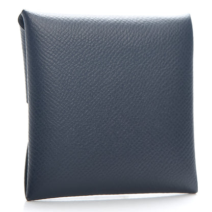 Hermes Epsom Verso Bastia Coin Purse Bleu Indigo Vert Amande 2 of 4