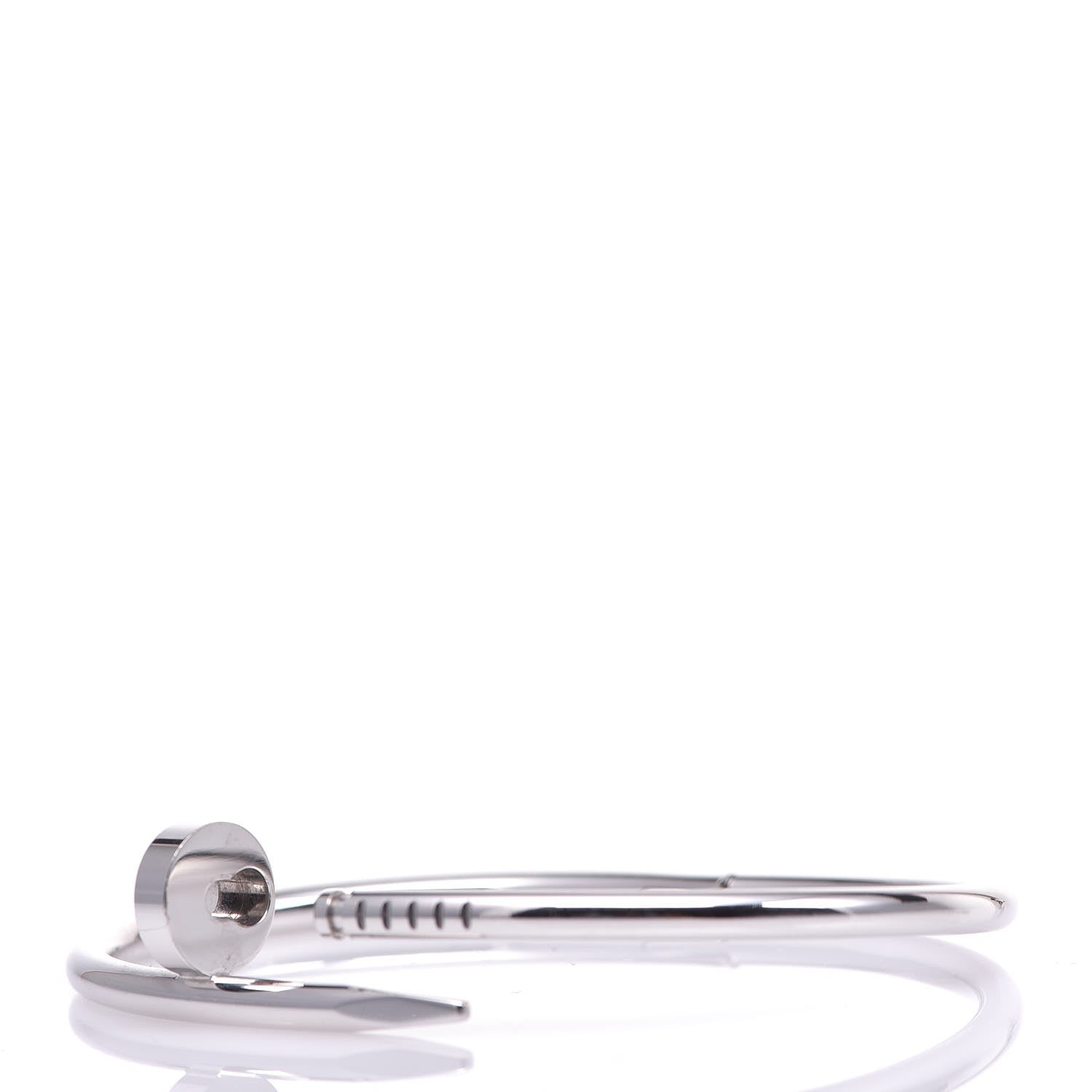 Cartier 18K White Gold Juste Un Clou Bracelet 17 4 of 7