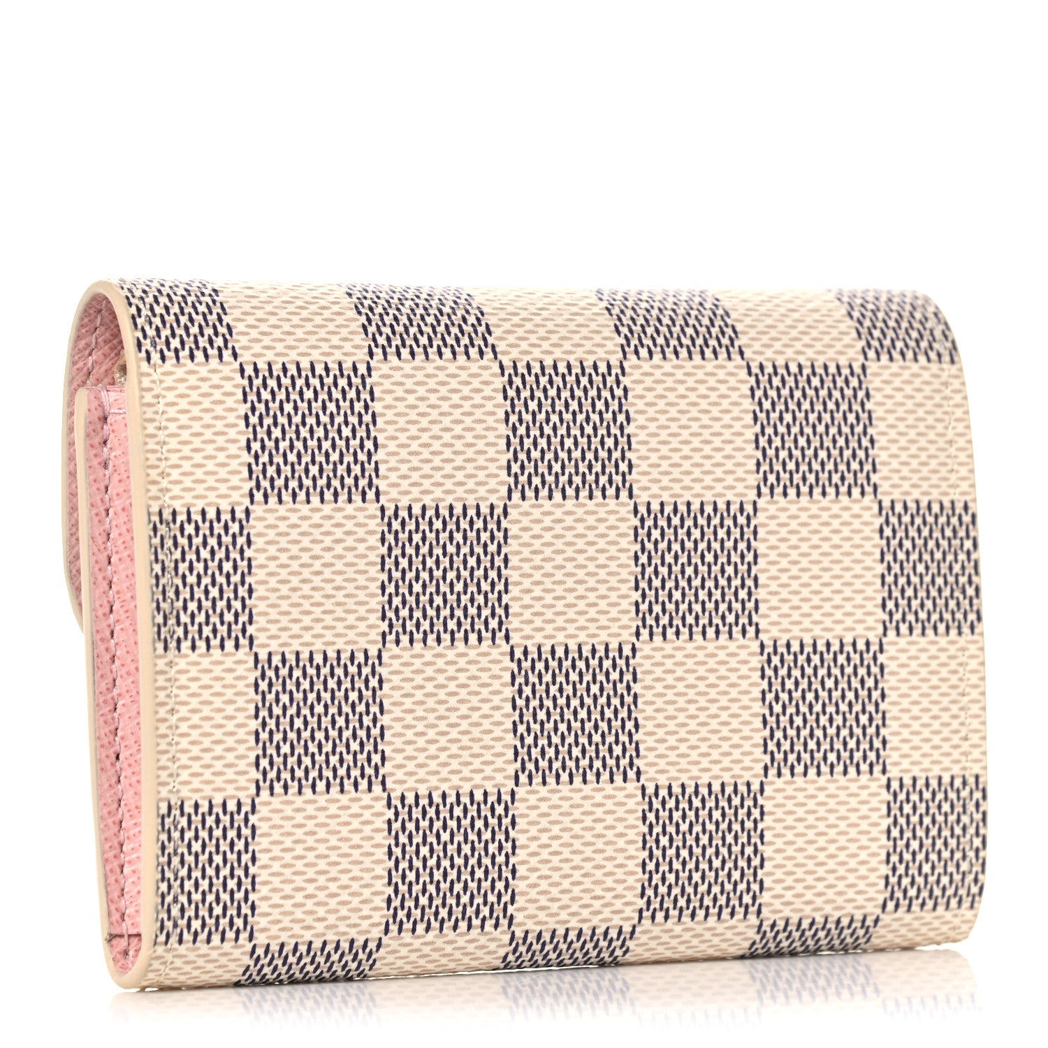 Louis Vuitton Damier Azur Rosalie Coin Purse Rose Ballerine 3 of 7