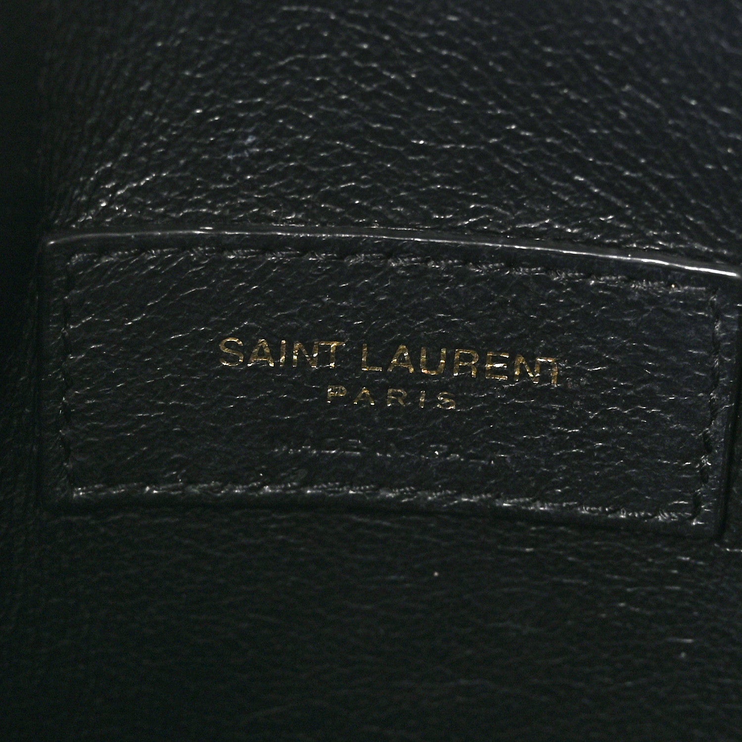 Saint Laurent Calfskin Crocodile Embossed Paris Mini Toy Shopper Tote Black 6 of 11