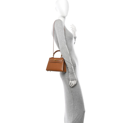 Hermes Courchevel Mini Kelly Sellier 20 Gold 2 of 12