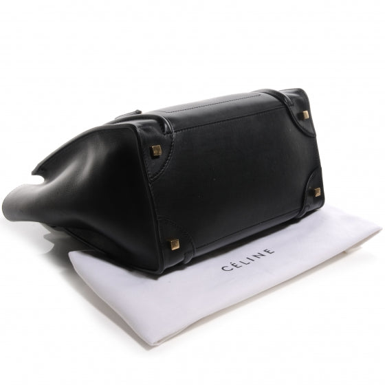 Smooth Calfskin Mini Luggage Black