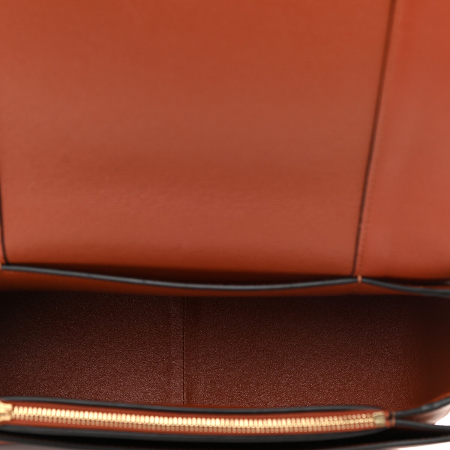 Celine Shiny Smooth Calfskin Medium Frame Shoulder Bag Maple Frost 5 of 10