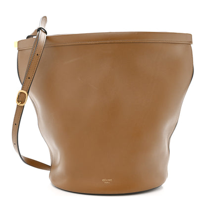Celine Smooth Calfskin Clasp Bucket Bag Brown 1 of 14