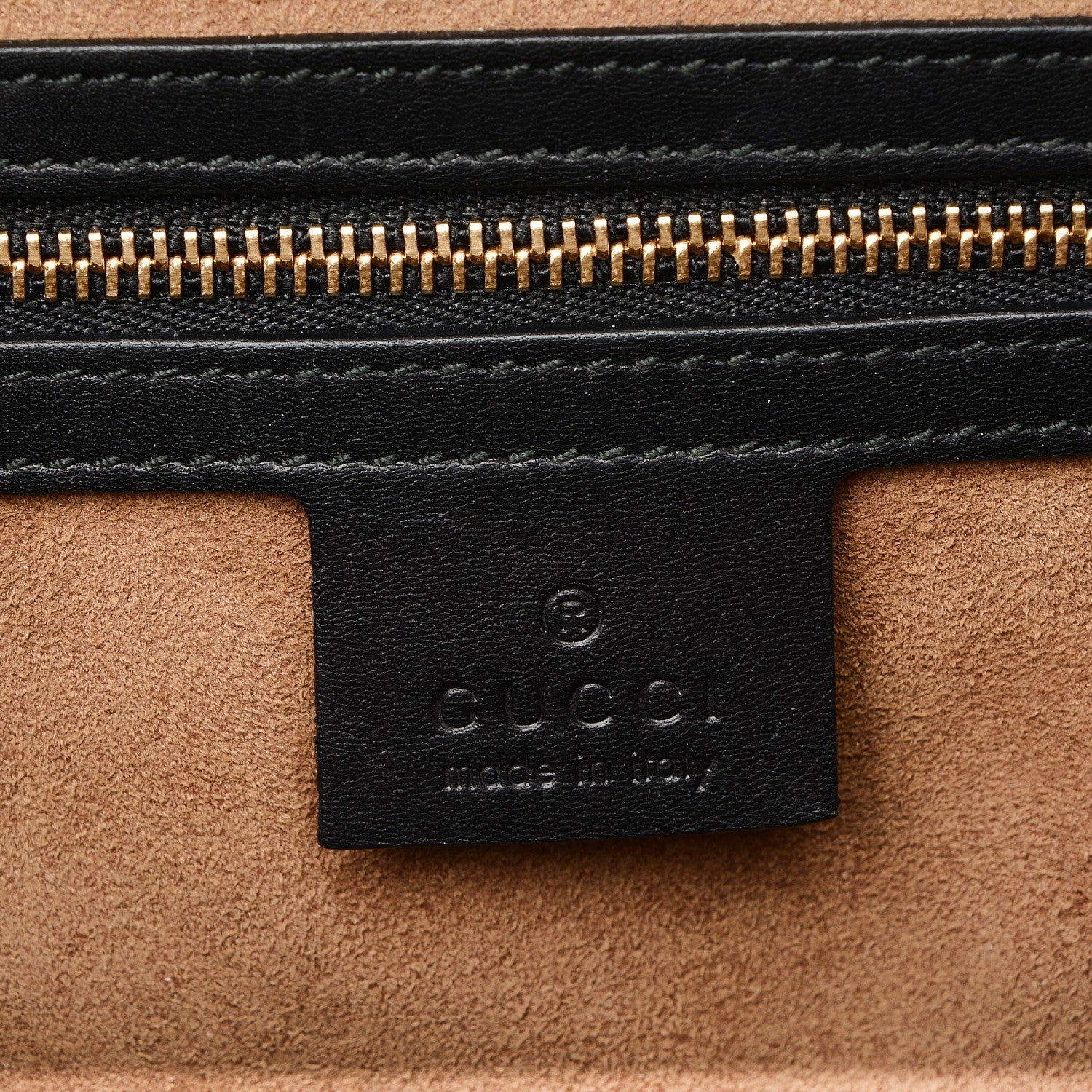 Gucci GG Supreme Monogram Calfskin Medium Padlock Top Handle Bag Beige Black Cuir 6 of 7