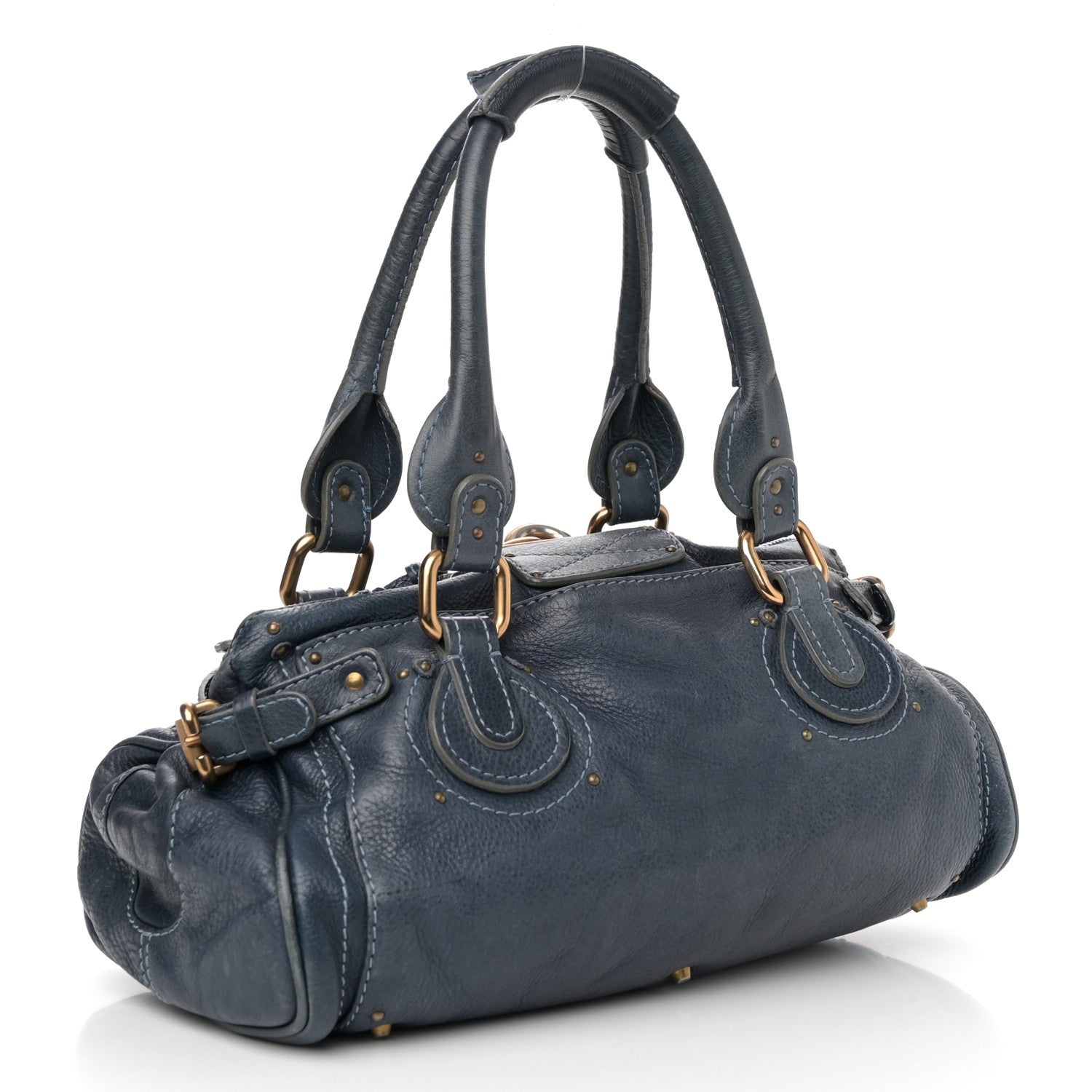 Chloe Calfskin Paddington Satchel Blue 3 of 13