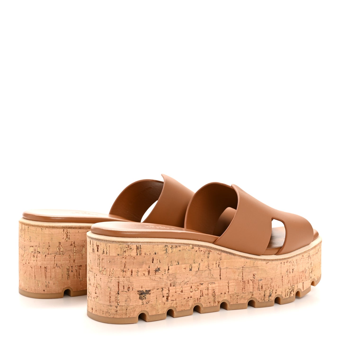 Calfskin Cork Eze 30 Sandals 38 Naturel