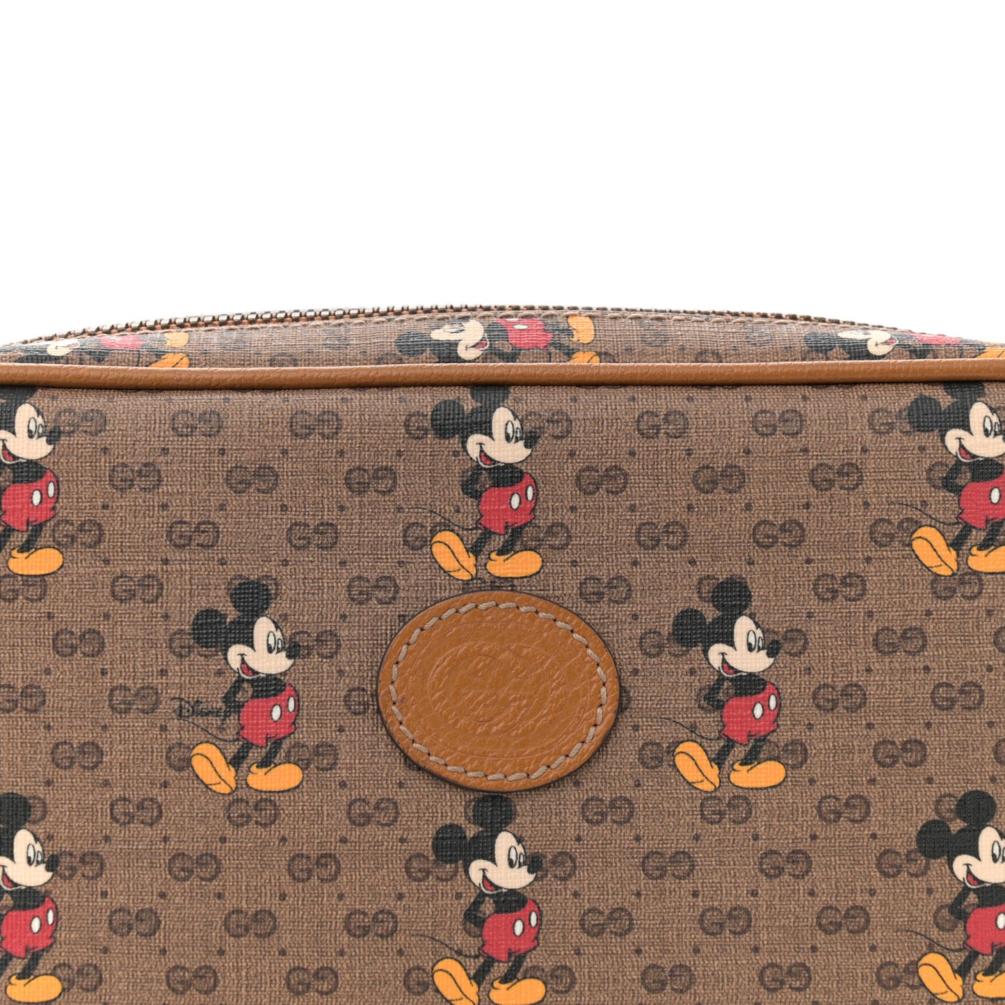 X DISNEY Mini Vintage GG Supreme Monogram Mickey Mouse Small Belt Bag 120 48 Beige Vintage Sun Oil