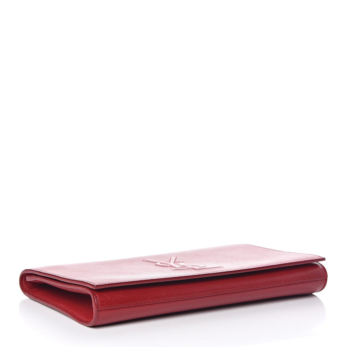 Calfskin Monogram Large Belle De Jour Clutch Red