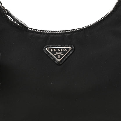 Prada Nylon Re-Edition 2005 Shoulder Bag Black 8 of 10