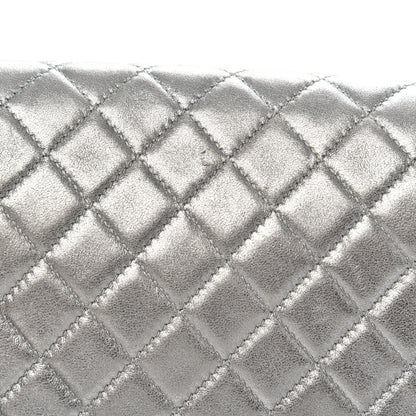 Chanel Metallic Lambskin Embellished Medium Boy Flap Silver 13 of 15