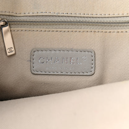 Chanel Glazed Calfskin Large Deauville Tote Blue 6 of 11