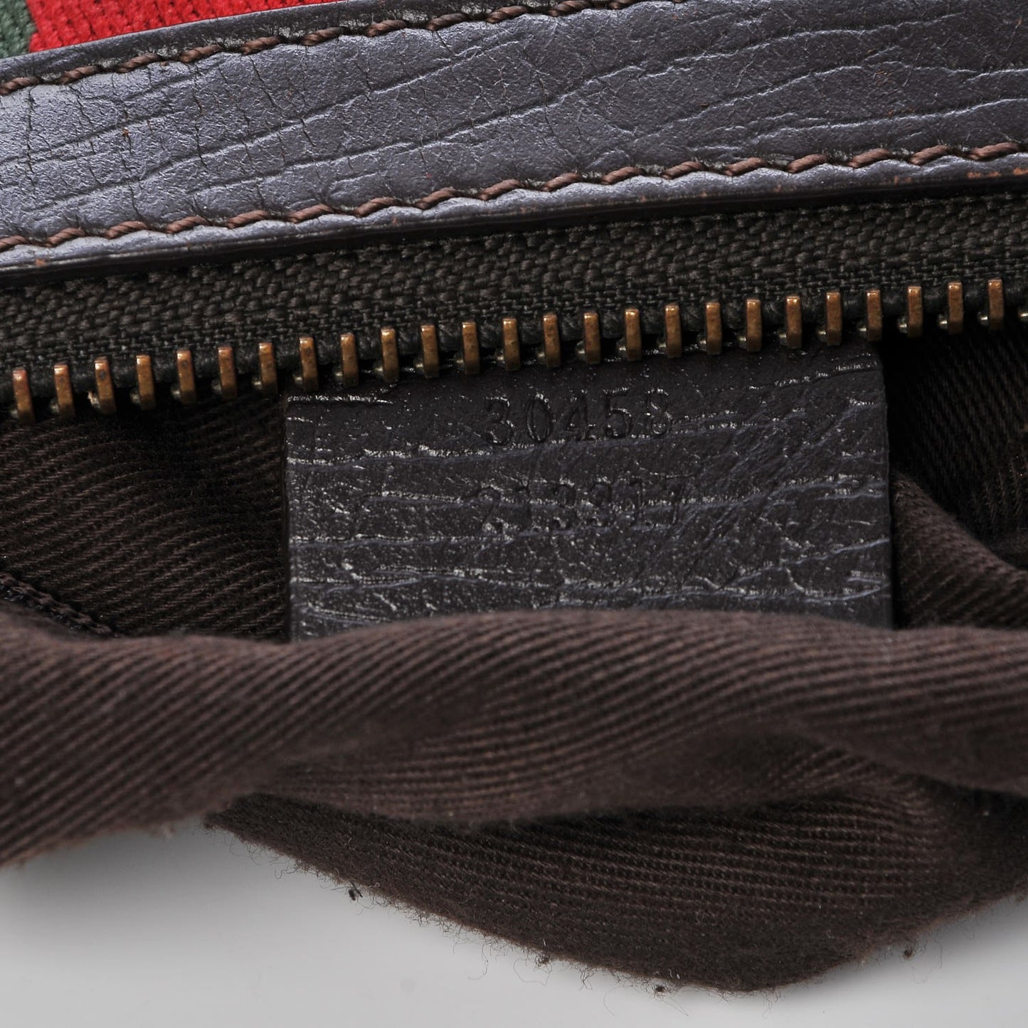 Monogram Vintage Web Mini Boston Dark Brown
