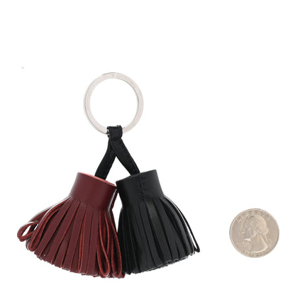 Hermes Lambskin Carmen Uno-Dos Key Holder Black Rouge H 2 of 5