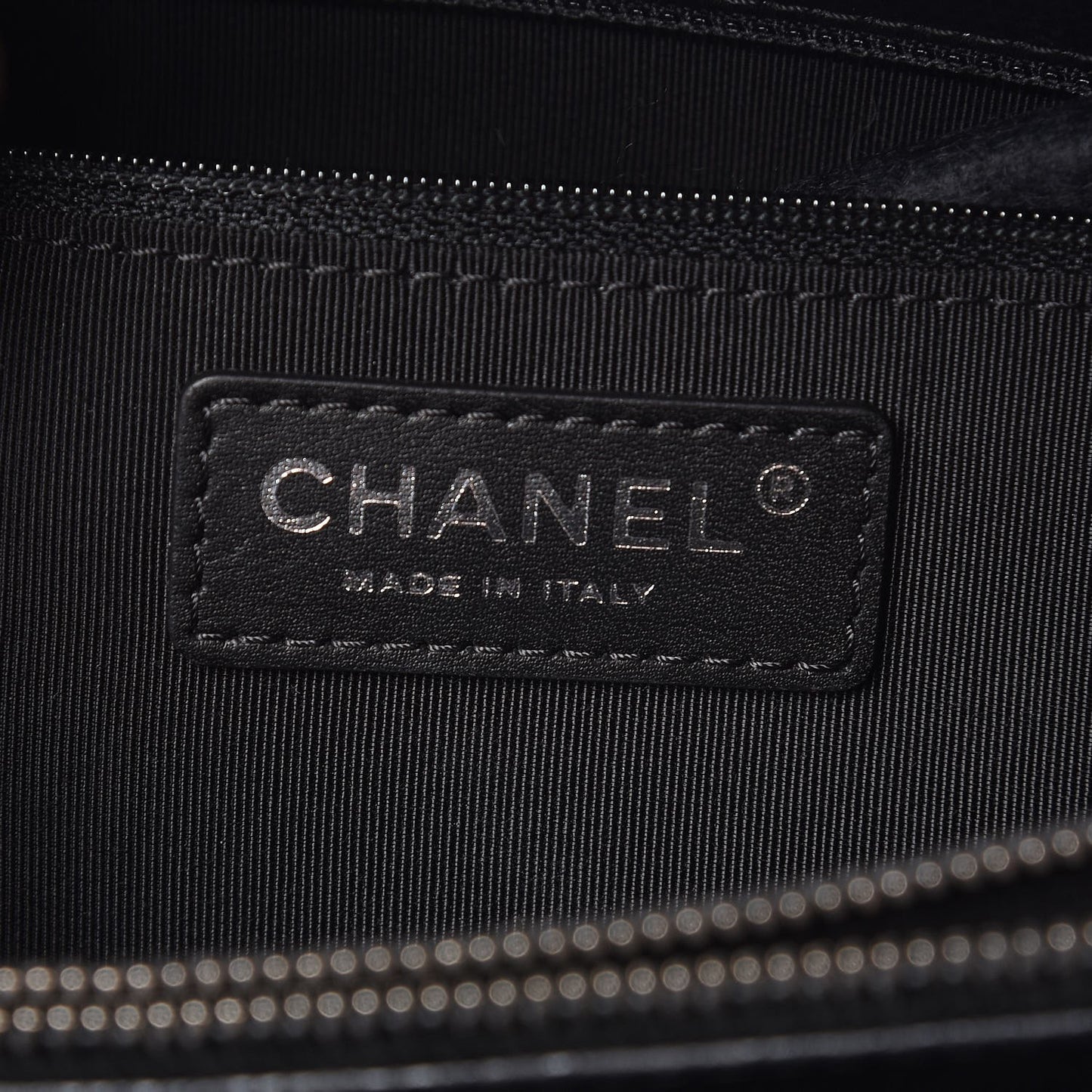 Caviar Quilted City Shopping Tote Black