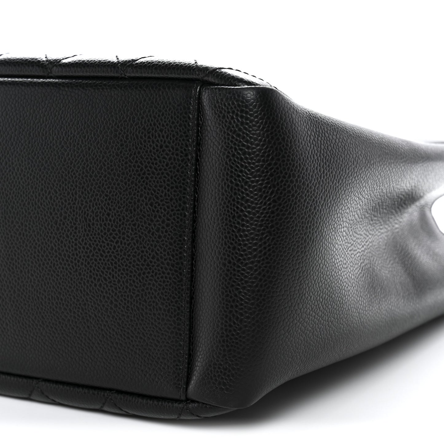 Caviar Quilted Grand Shopping Tote GST Black