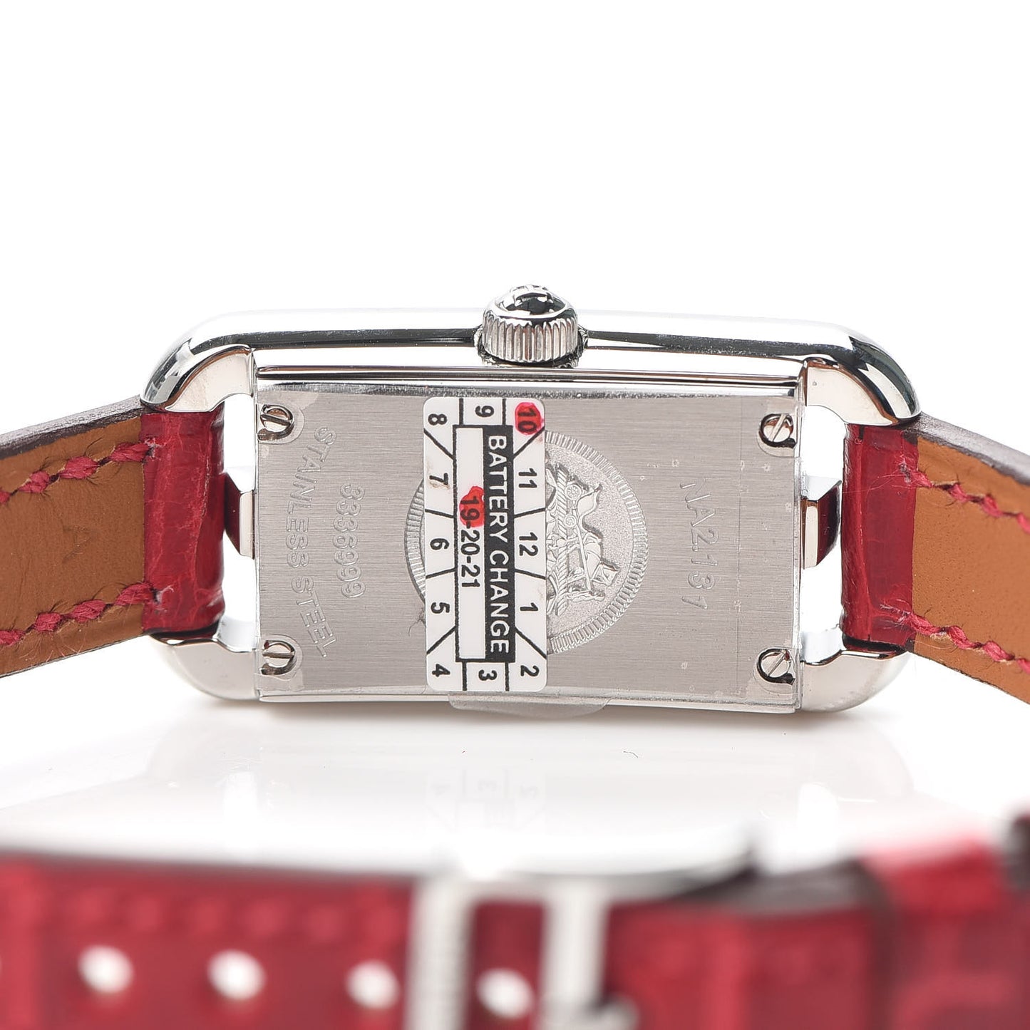 Stainless Steel Alligator Diamond 17mm Nantucket Jete De Diamants Quartz Watch Braise