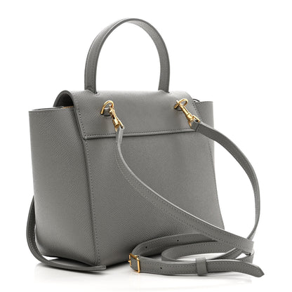 Celine Grained Calfskin Nano Belt Bag Cloud 3 of 10