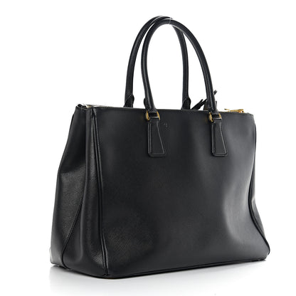 Prada Saffiano Large Galleria Double Zip Tote Black 2 of 10