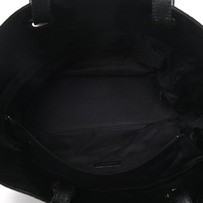 Chanel Coated Canvas Quilted Large Paris Biarritz Tote Black 5 of 19