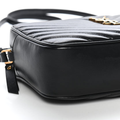 Saint Laurent Calfskin Matelasse Monogram Lou Camera Bag Black 5 of 8