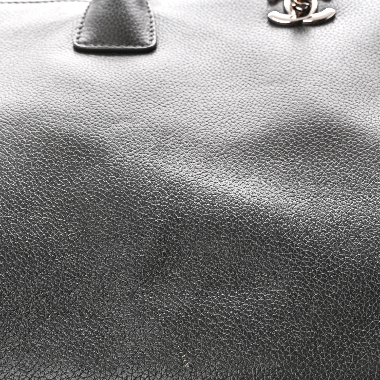Chanel Calfskin Cerf Executive Shopper Tote Grey 15 of 15