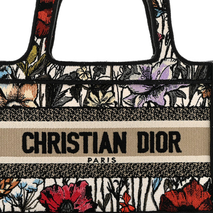 Christian Dior Canvas Embroidered Mille Fleurs Mini Book Tote Multicolor 8 of 11