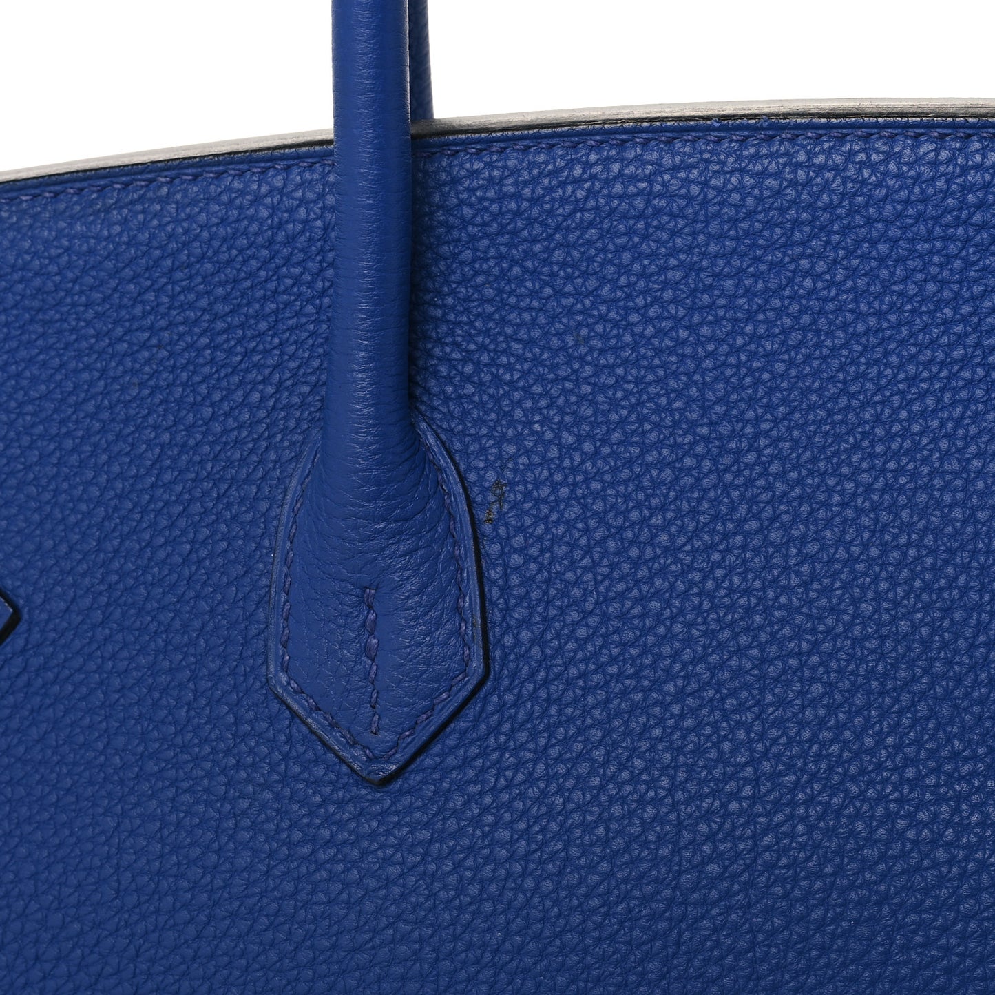 Togo Horseshoe Birkin 35 Bleu Electrique