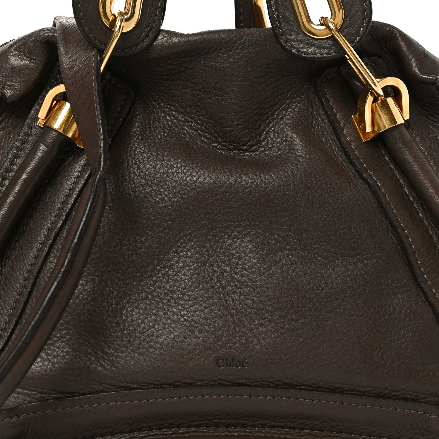 Chloe Calfskin Medium Paraty Chocolate 8 of 10