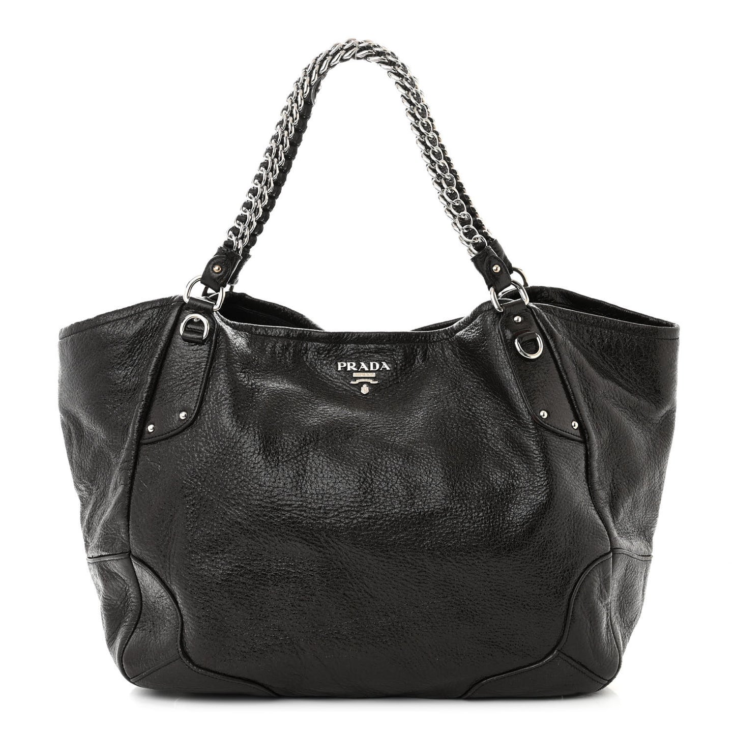 Cervo Lux Chain Shoulder Bag Ebano