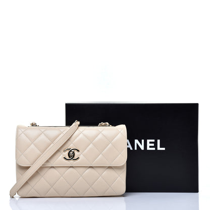 Chanel Lambskin Quilted Medium Trendy CC Flap Light Beige 11 of 11