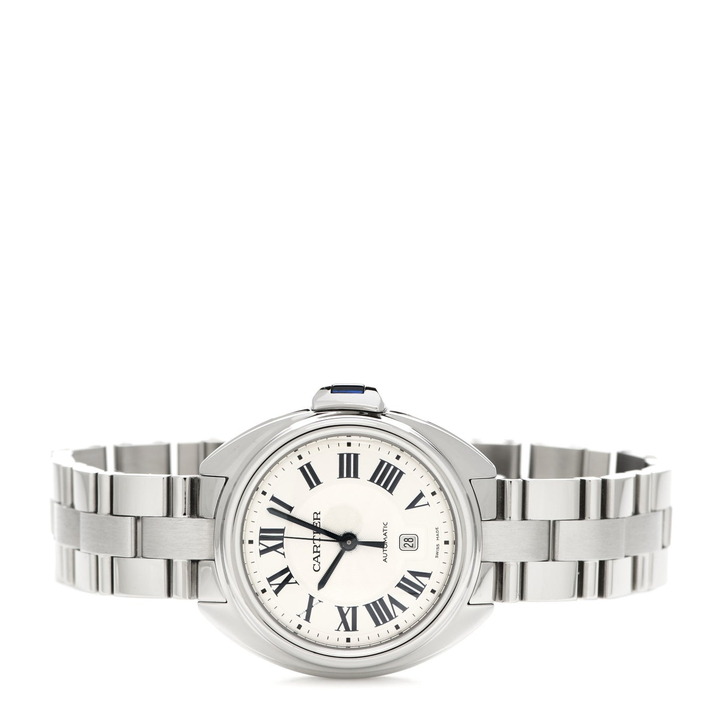 Stainless Steel 31mm Cle De Cartier Automatic Watch