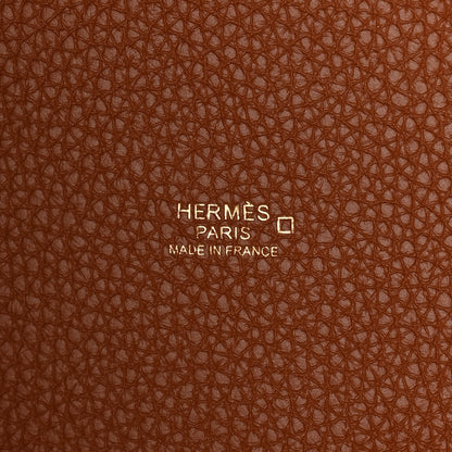 Hermes Taurillon Clemence Matte Alligator Picotin Lock Touch 18 PM Gold 6 of 10