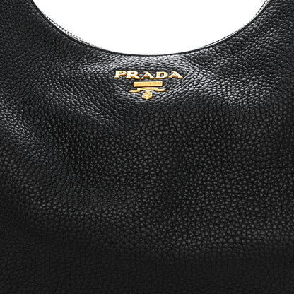 Prada Vitello Daino Hobo Black 11 of 16