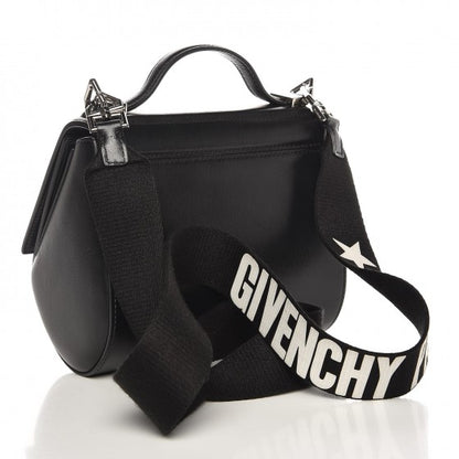 Givenchy Calfskin Mini Pandora Box Logo Strap Crossbody Bag Black 3 of 8