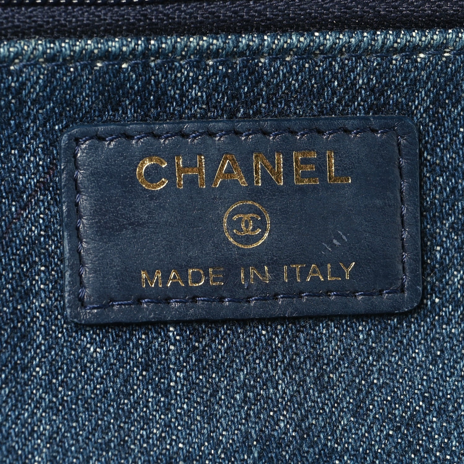 Chanel Denim Quilted Chanel 19 Wallet On Chain WOC Blue 6 of 12