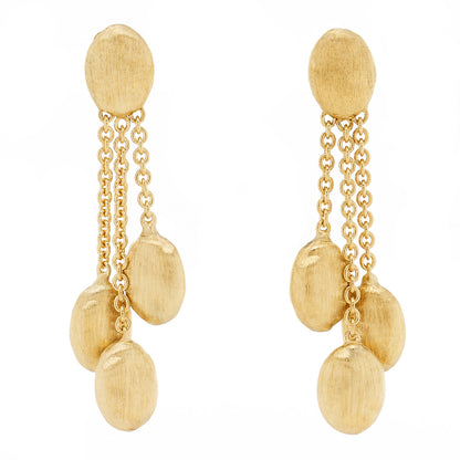 Marco Bicego 18K Yellow Gold Siviglia Three Strand Earrings 1 of 4