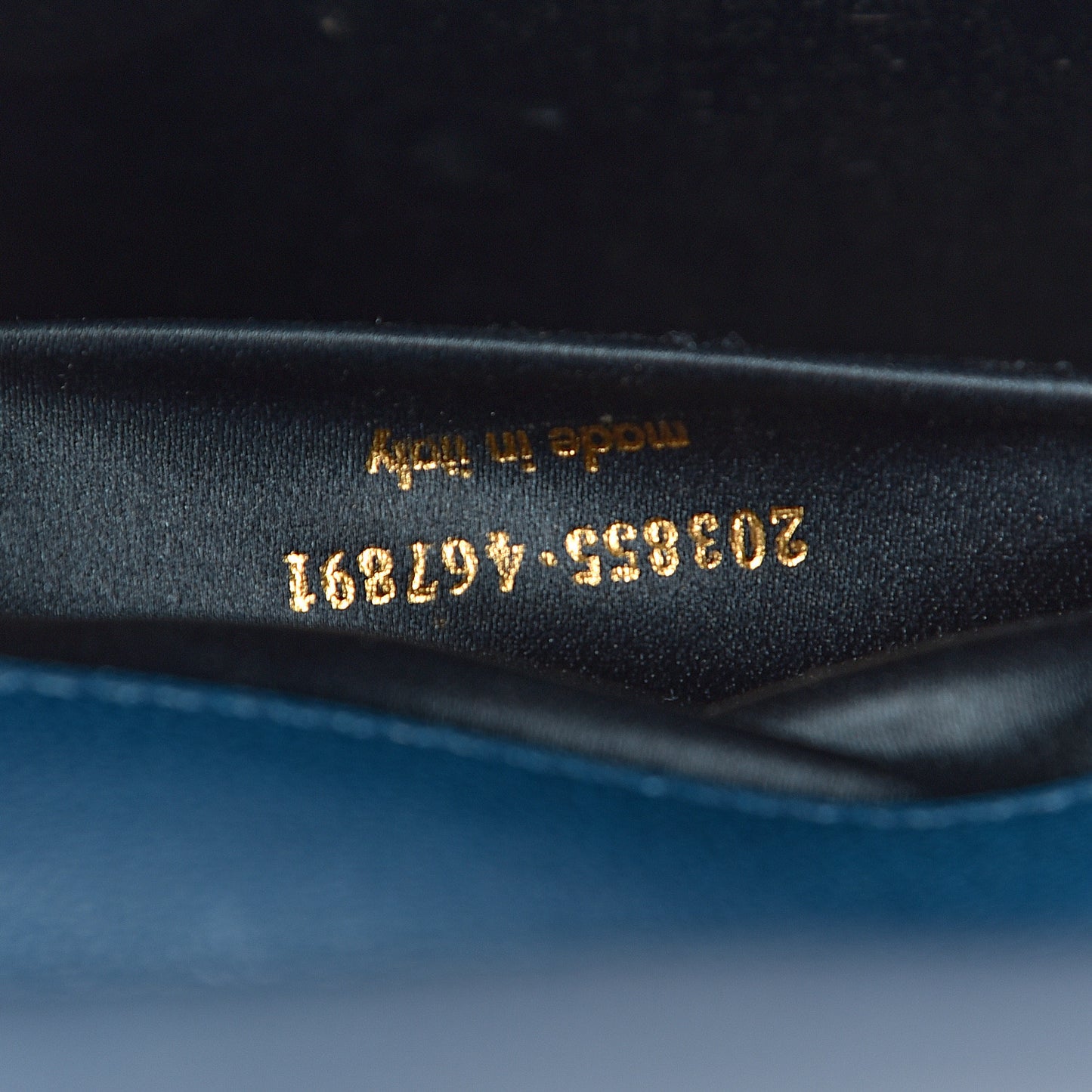 Goatskin Large Belle De Jour Clutch Blue