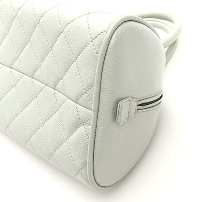Chanel Caviar Quilted Small Bowler Grey 10 of 12