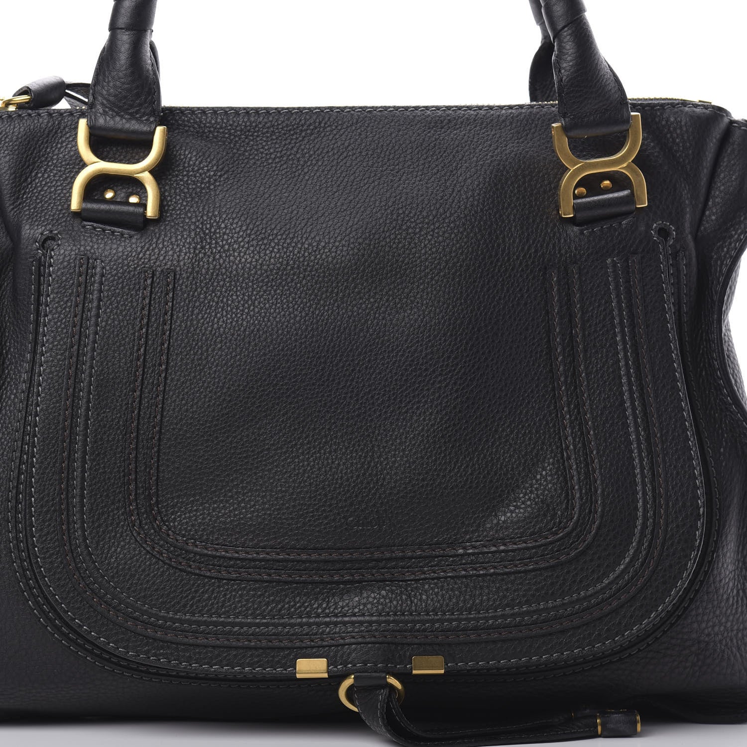 Chloe Calfskin Large Marcie Satchel Black 8 of 12