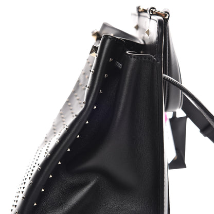 Valentino Garavani Calfskin Studded Medium Joylock Satchel Black 14 of 17