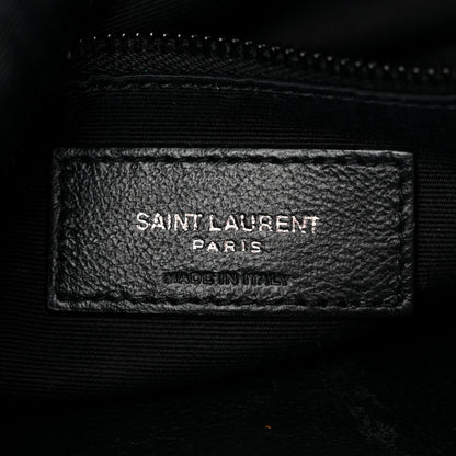 Saint Laurent Calfskin Crocodile Embossed Monogram Medium Niki Shopping Bag Black 6 of 11