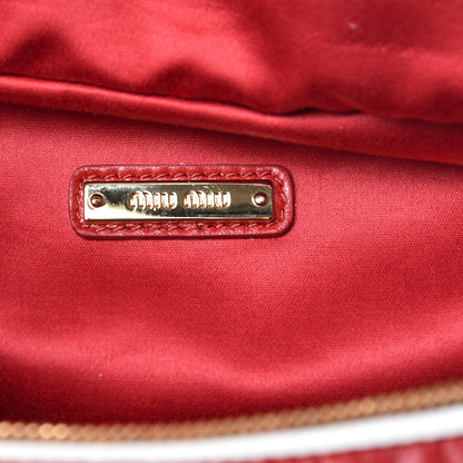 Miu Miu Nappa Matelasse Belt Bag Fuoco Cannella 8 of 10