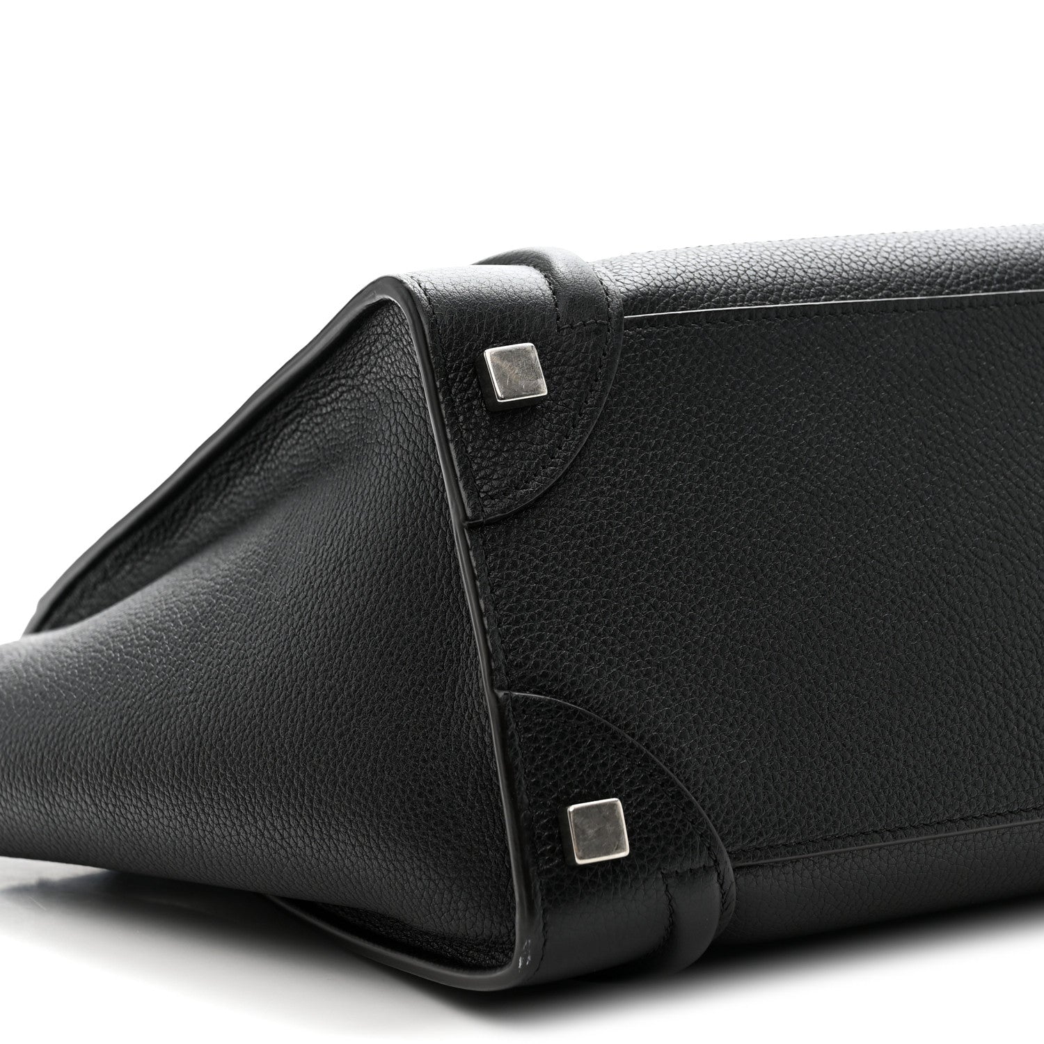 Celine Drummed Calfskin Micro Luggage Black 8 of 9